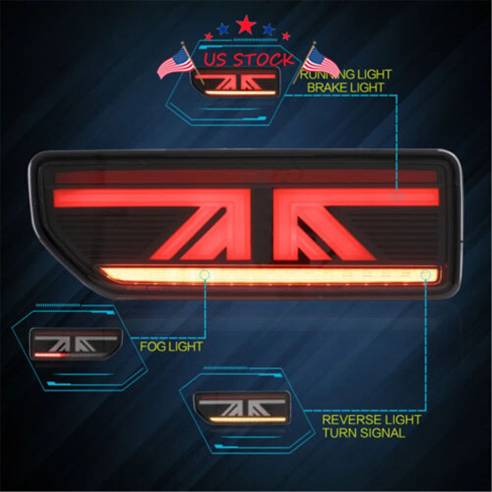 2X LED Tail Lights for Suzuki Jimny (2018–2020) Sequential Turn Signal