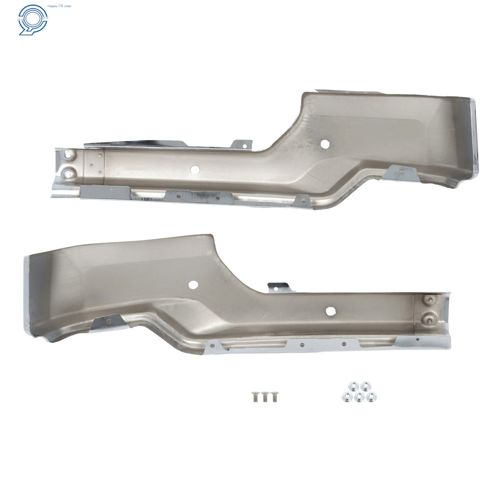 Steel Split Front Bumper for GMC Sierra 1500 (2019-2021) Chrome with Sensor Holes