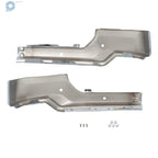 Steel Split Front Bumper for GMC Sierra 1500 (2019-2021) Chrome with Sensor Holes