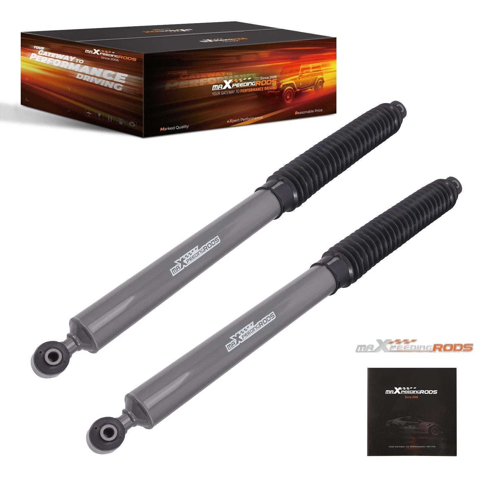 Set of 2 Racing Rear Shock Absorbers for Ford F-150 SVT Raptor (2010–2014)