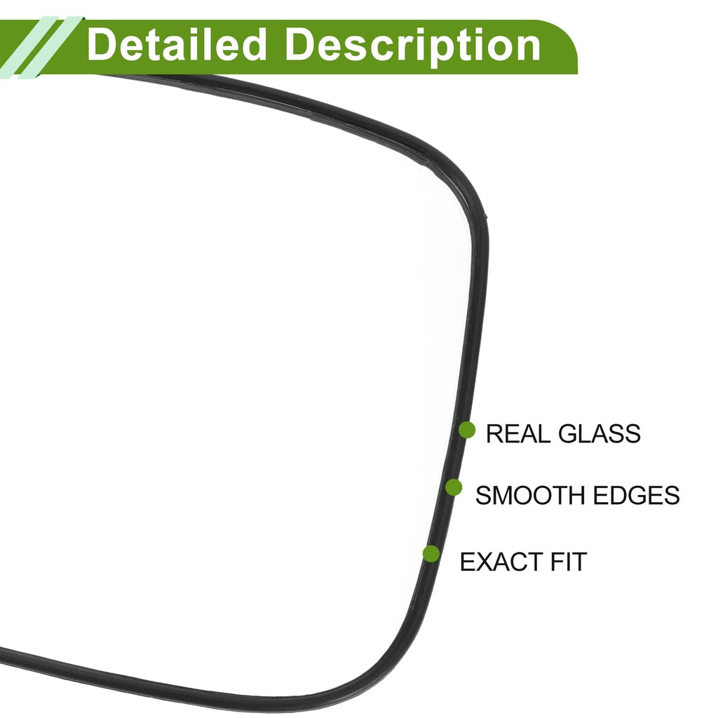 Left Side Mirror Glass Replacement for Hyundai Sonata (2011–2014)