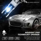 2X 9006/HB4 LED Headlight Bulbs for 15000LM 6500K