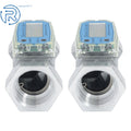 2X Digital Flow Meter 1.5" for Liquid Measurement (10.5-74 GPM)