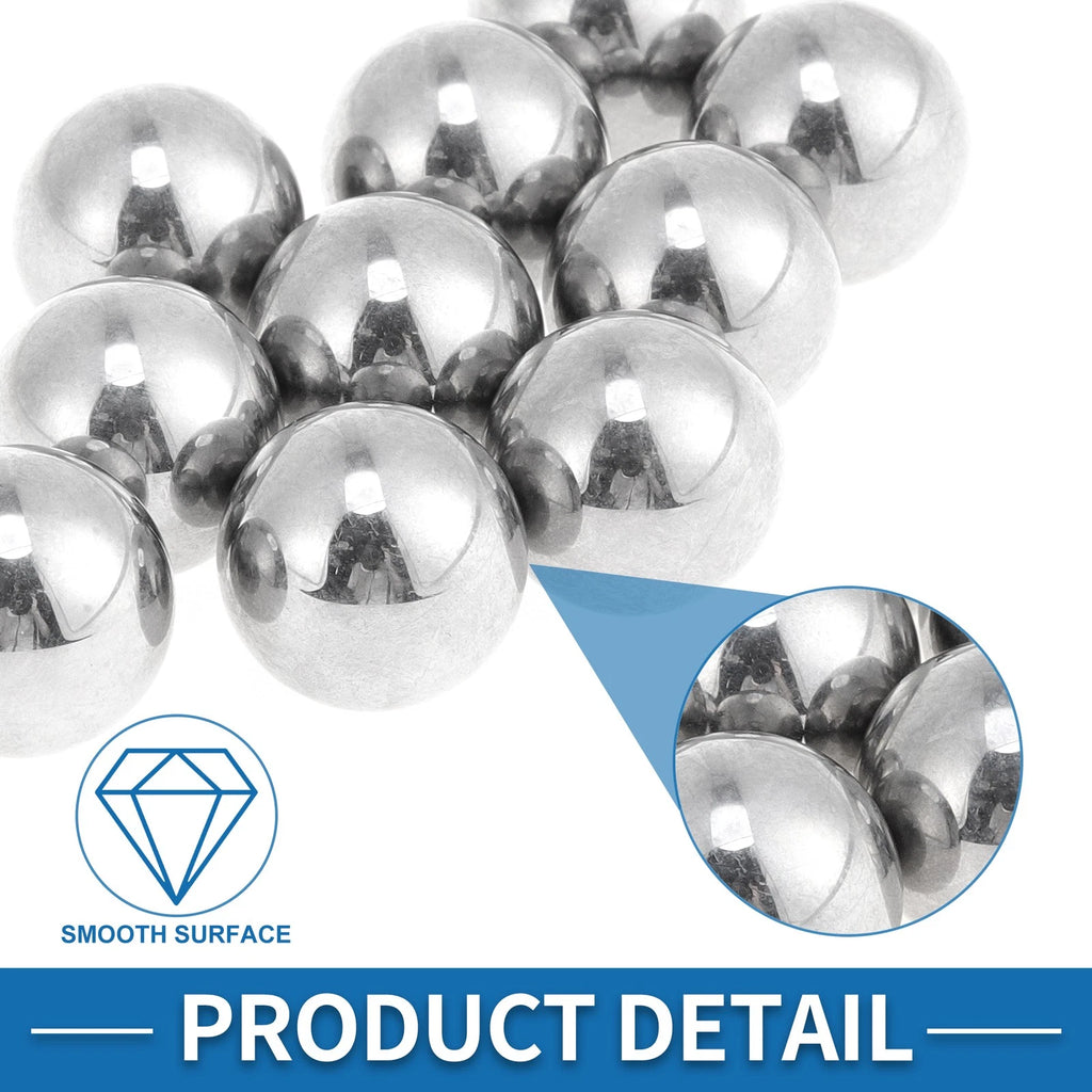 Set of 10 Precision 17.0mm Steel Ball Bearings G100
