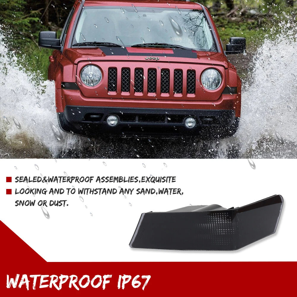 Smoked Front Turn Signal Lamps for Jeep Patriot (2007–2017)