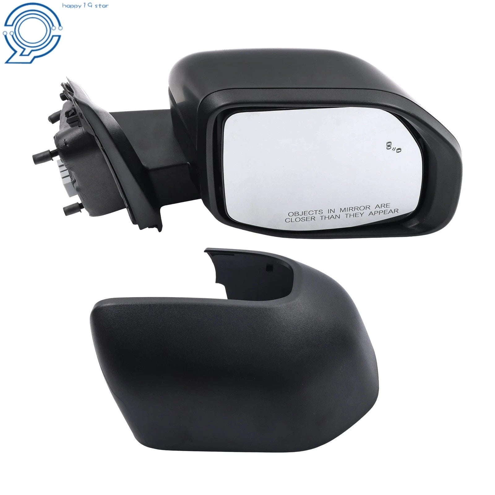 Passenger Right Side Mirror Matte Black for Ford Maverick (2022–2024) FO1321741