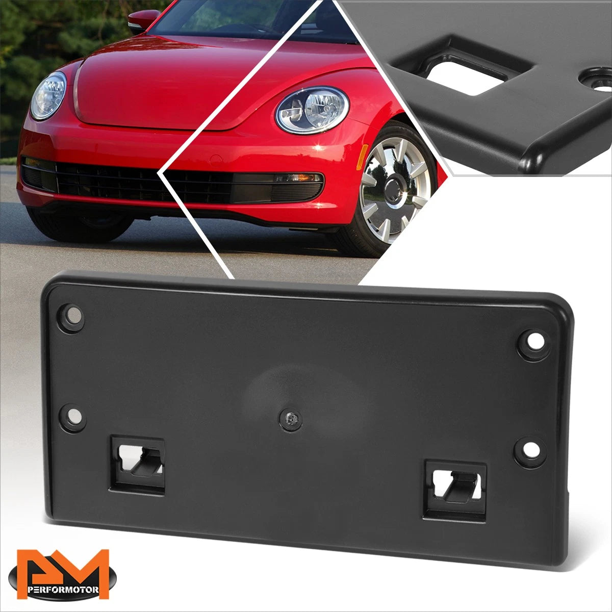 Front License Plate Mounting Bracket for VW Beetle (2017–2019) Black