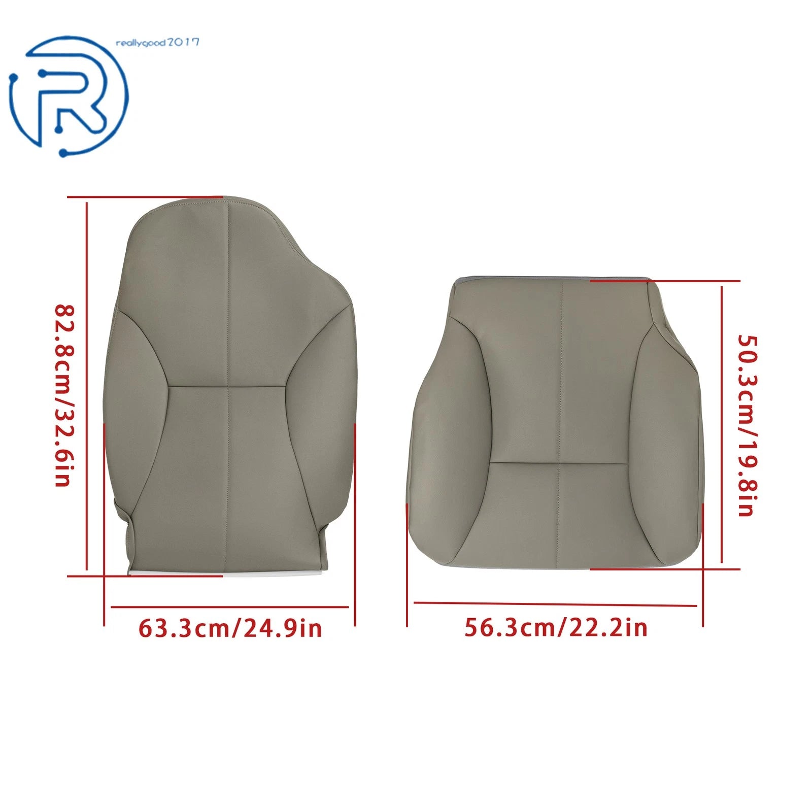 Leather Seat Covers Set for Dodge Ram 1500 2500 3500 (1998–2002) R+L Top & Bottom