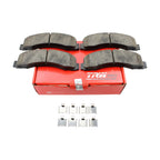Set of 4 TRW Pro Front Ceramic Slotted Brake Pads for Ford Expedition F-150 Lincoln Navigator