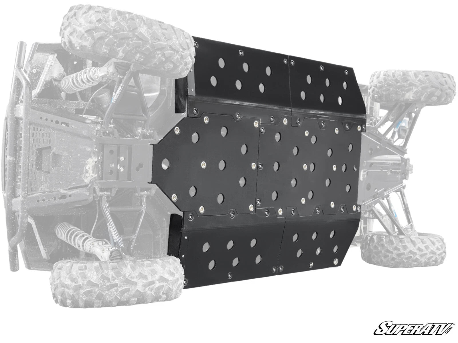 SuperATV Heavy Duty Full Skid Plate for Polaris Ranger Midsize 570 (2015–2021)