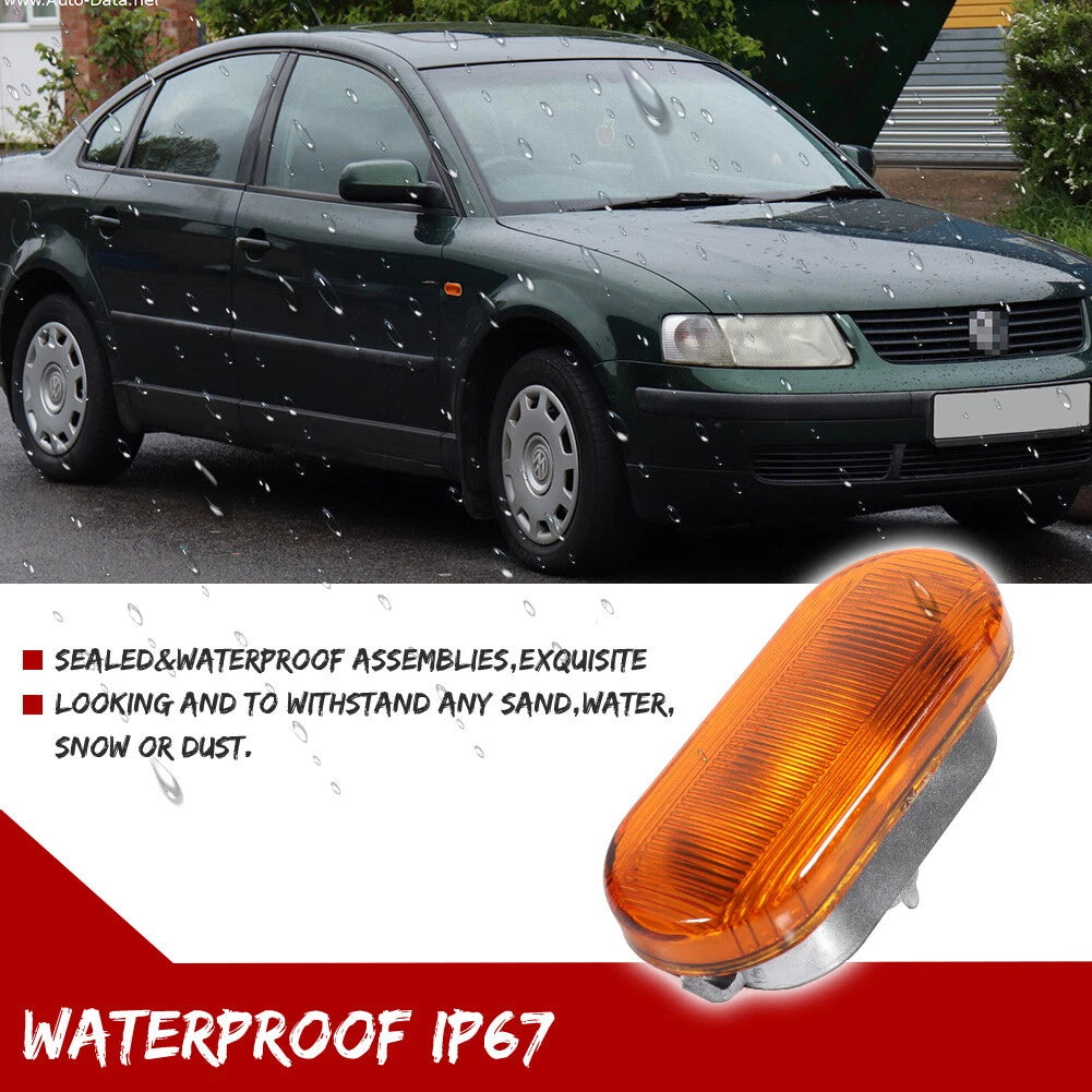 Amber Lens Side Marker Light Housings for VW MK4 Golf Jetta GTI Beetle