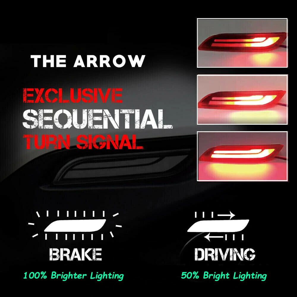 Smoked Lens Red LED Taillights for Toyota Camry (2018–2022)