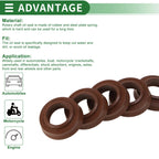 Set of 5 Oil Seal Rotary Shaft Seal FKM Rubber 12x20x4.5mm