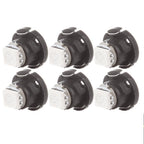 6x Yellow T5/T4.7 Neo Wedge LED Bulbs for Dash A/C Climate Control (12mm)