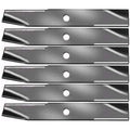 Set of 6 Hi-Lift Mower Blades for Dixon 50" Deck (Fits 13948/9444)