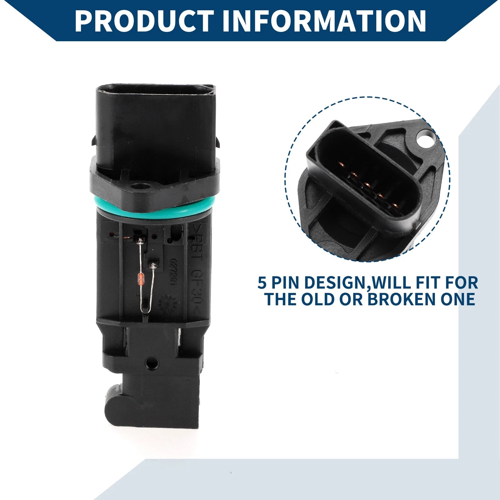 Mass Air Flow Sensor Meter for BMW 1 Series 3 Series (E81-E88) 13627566989