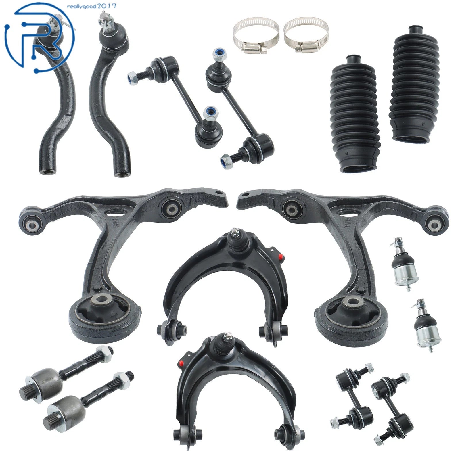 Control Arm Tie Rod Sway Bar Ball Joint Kit for Acura TL (2004–2006)