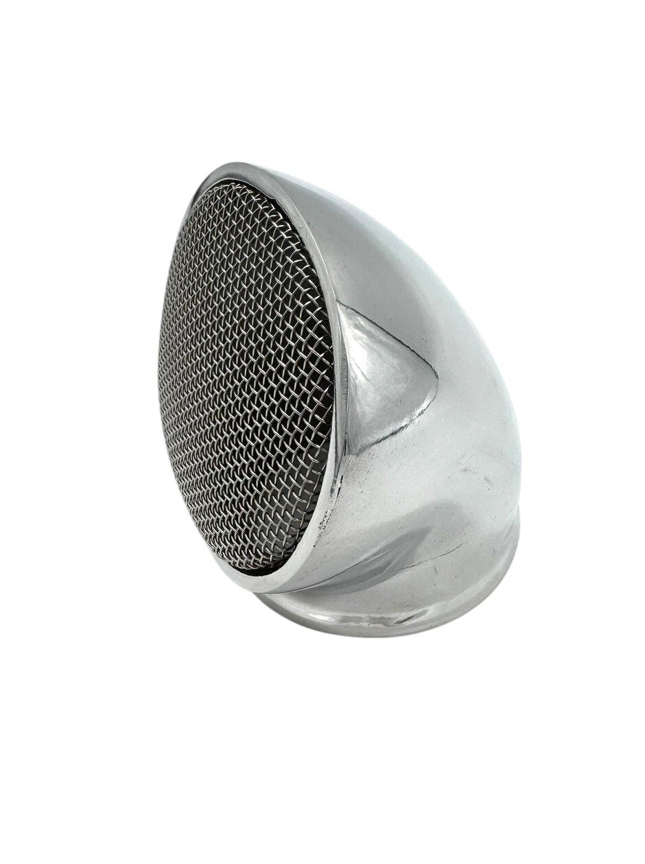 Air Cleaner Scoop Frog Mouth Polished for 2-5/8 Inch Carburetors