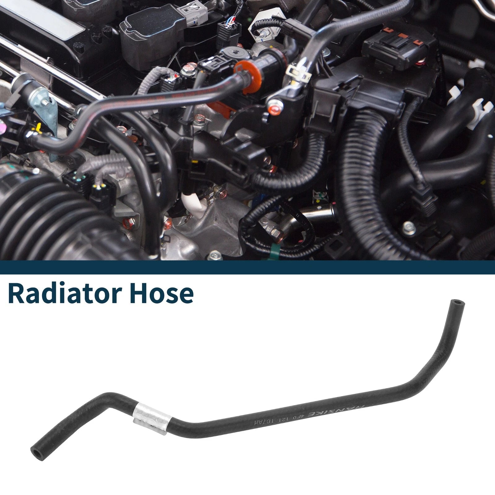 Radiator Hose Coolant Pipe for Audi A6 C6 2007 (4F0121107AH) Rubber 1 Pc