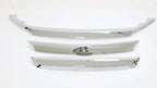 Set of 3 Chrome Front Upper Grille Molding Trim for Ford Fusion (2010–2012)