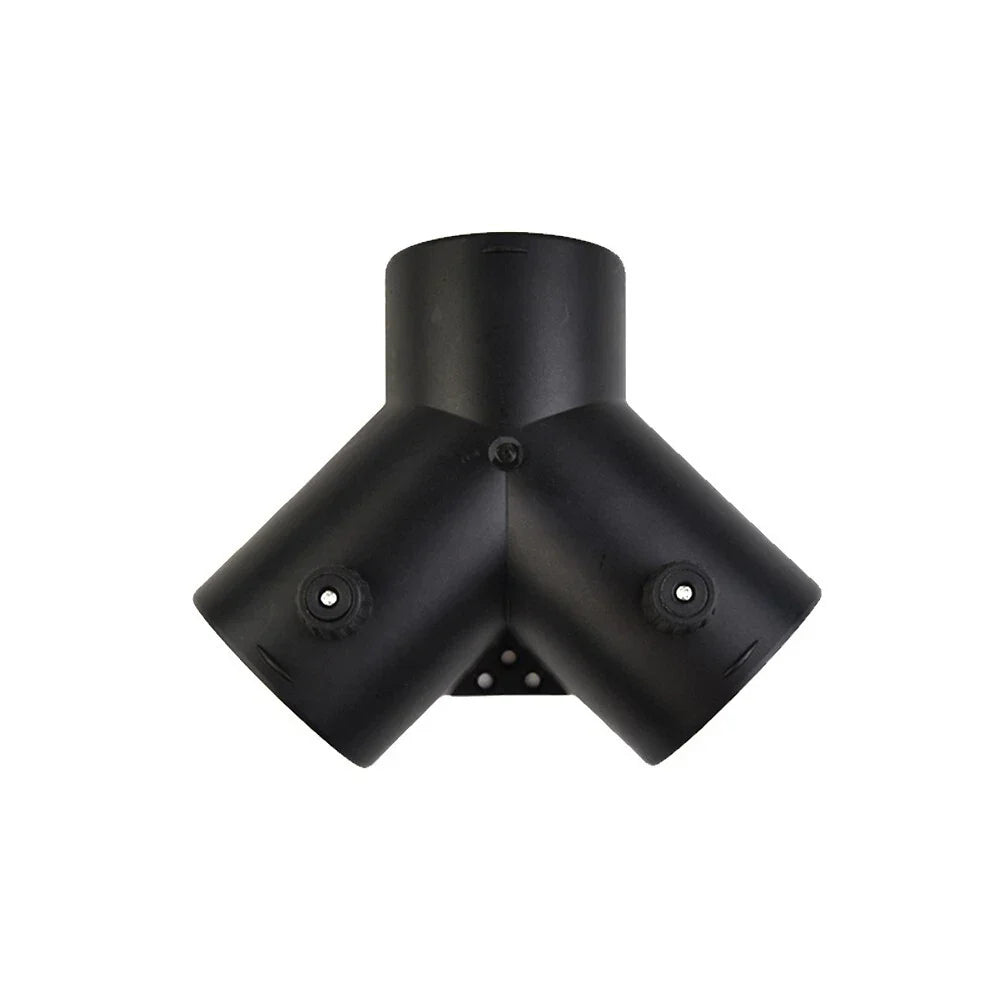 75mm Y Branch Duct Splitter Outlet Connector with Regulator Valve for Heater
