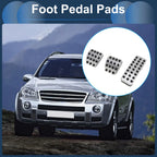 Set of 1 Manual Footrest Pedals Cover for Mercedes Benz ML500 (2006–2011) Silver Tone