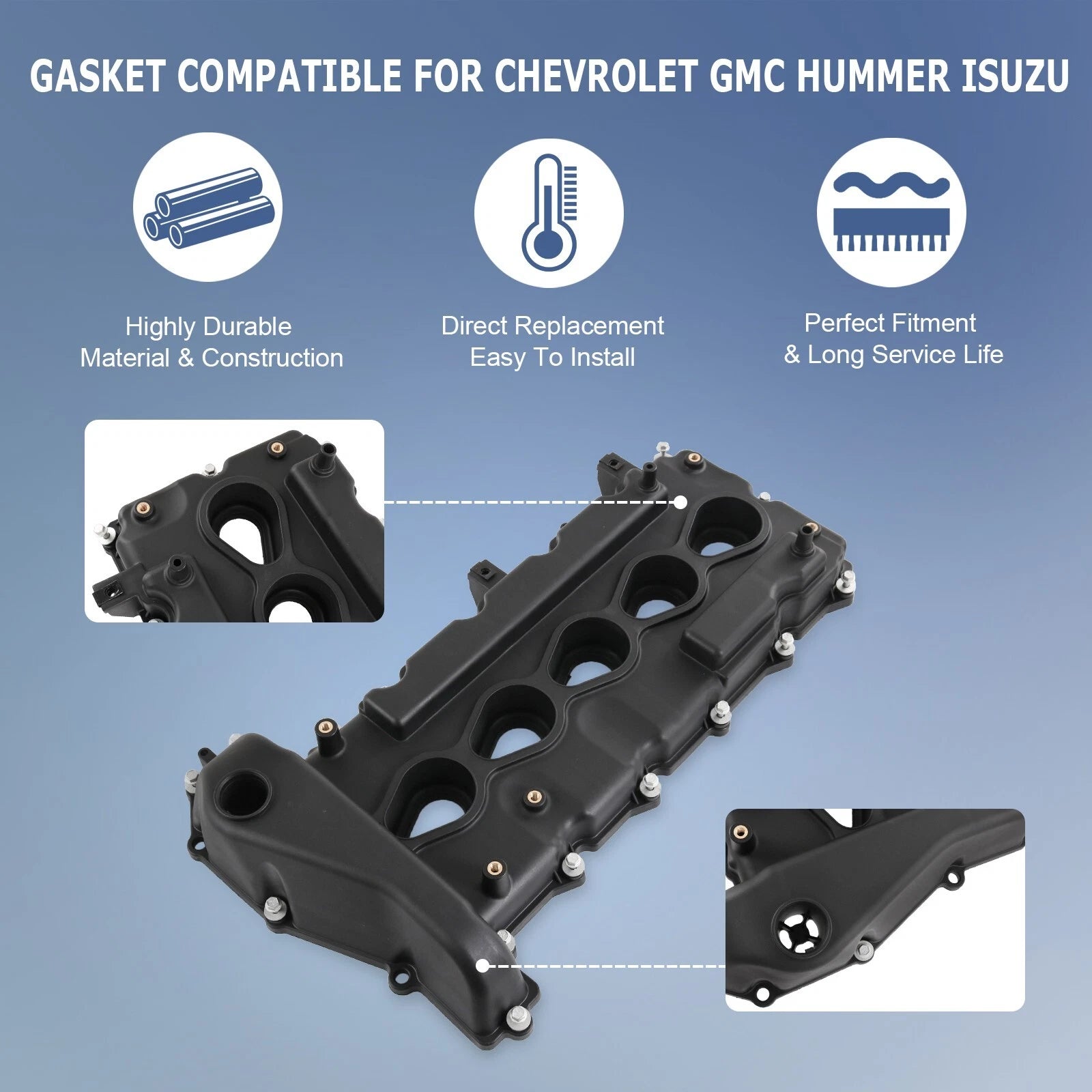 Valve Cover for Chevy Colorado GMC Canyon Hummer H3 Isuzu i-350 (2004–2006)