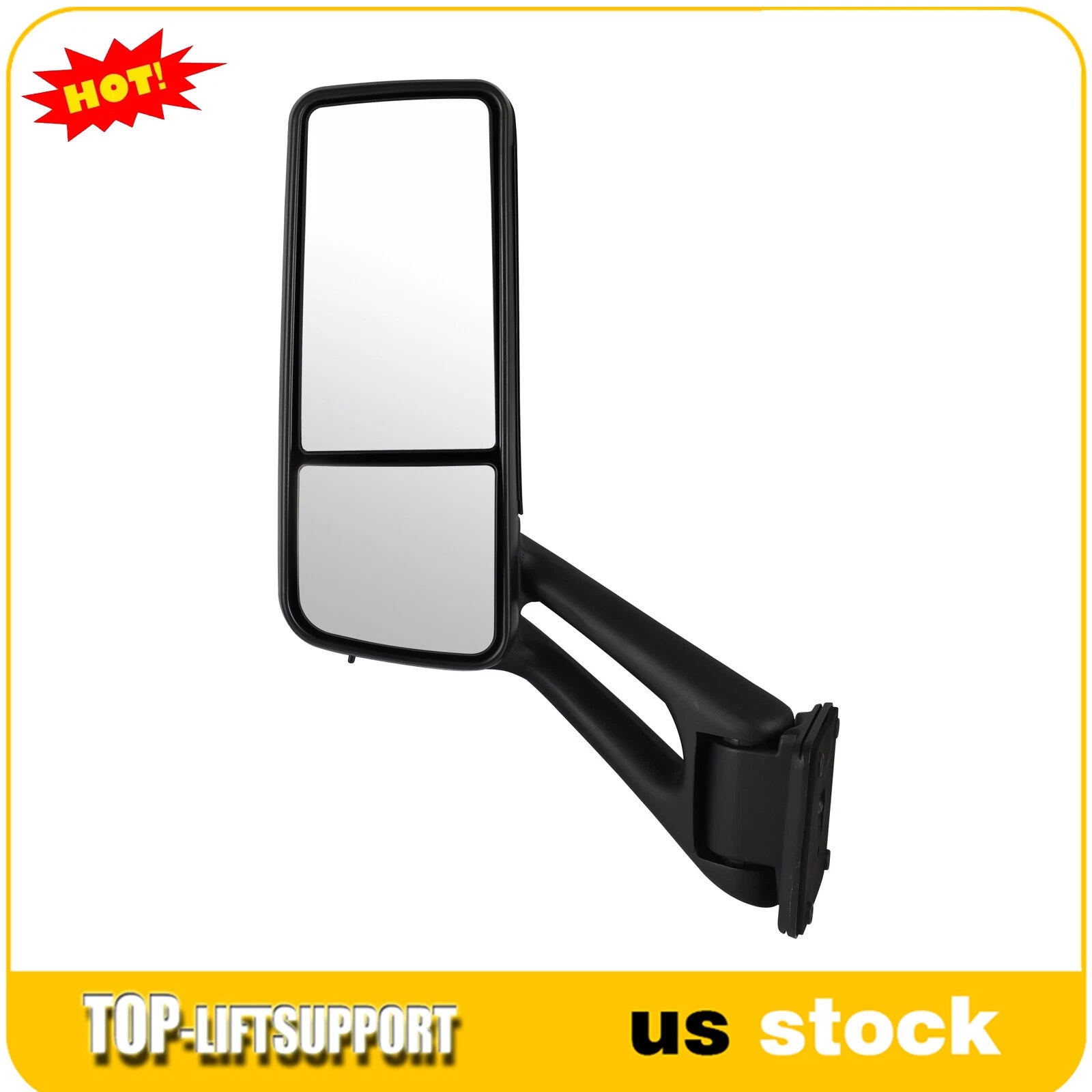Left Driver Side Door Mirror for Peterbilt 579 (2012–2020) Black
