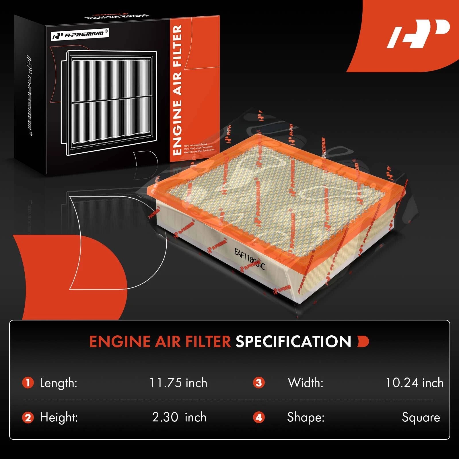 Engine Air Filter for Toyota Sequoia and Tacoma (2013-2022)