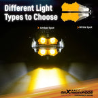 LED Driving Light Pods 5" Spot Beam for Off Road Vehicles (IP68, 178W, 9-32V)
