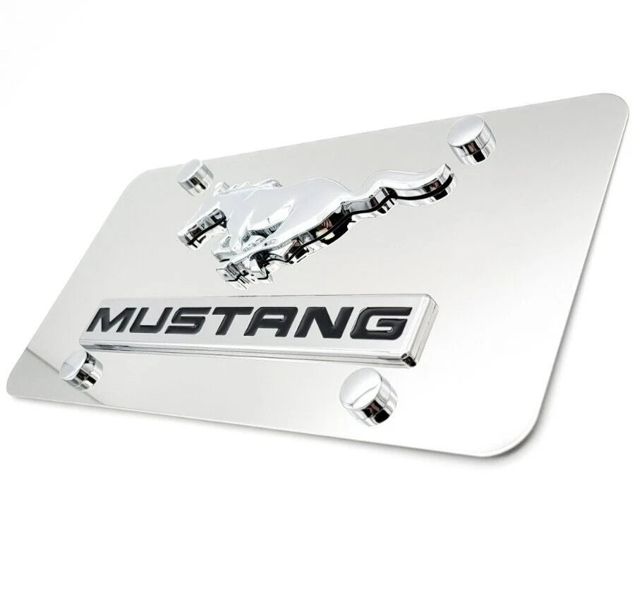 License Plate Frame Premium Running Pony for Ford Mustang (2015–2024)