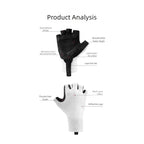 Anti Slip Half Finger Cycling Gloves for Men Women (Breathable, Shockproof)