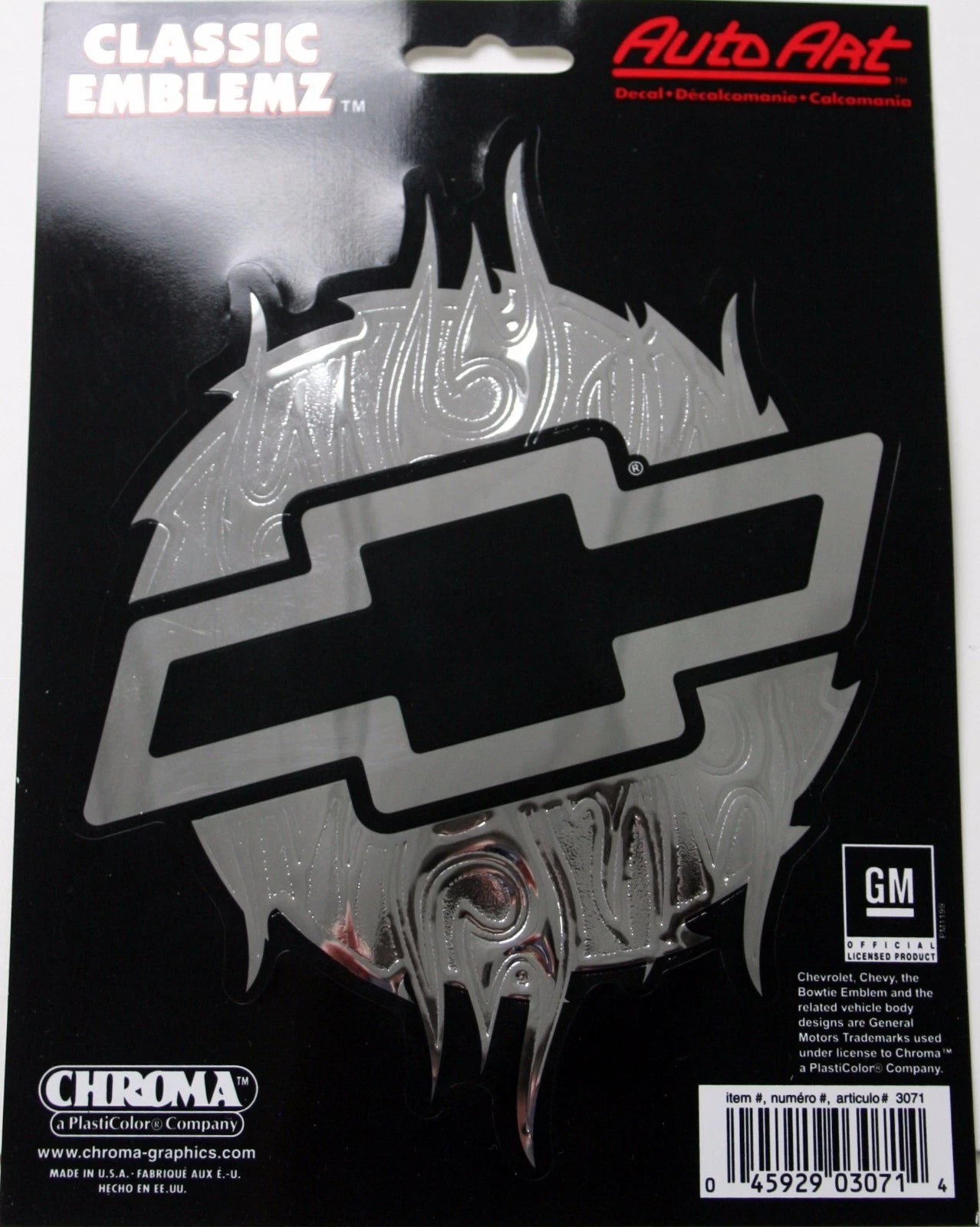 Chrome Flames Auto Sticker Decal for Chevy Duramax Truck