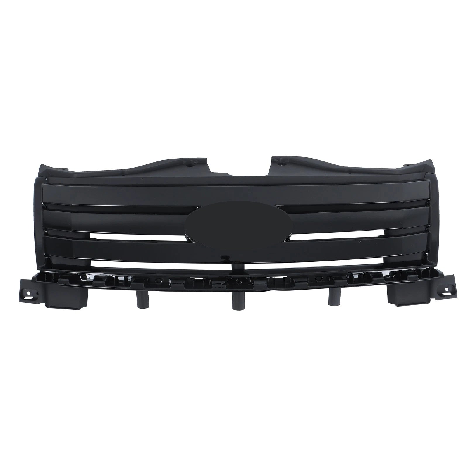 Bumper Upper Grille Assembly for Ford Edge (2007–2010) Gloss Black