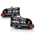 Headlight Set with Amber Corner Lamps for Chevy S10/Blazer (1998–2004)