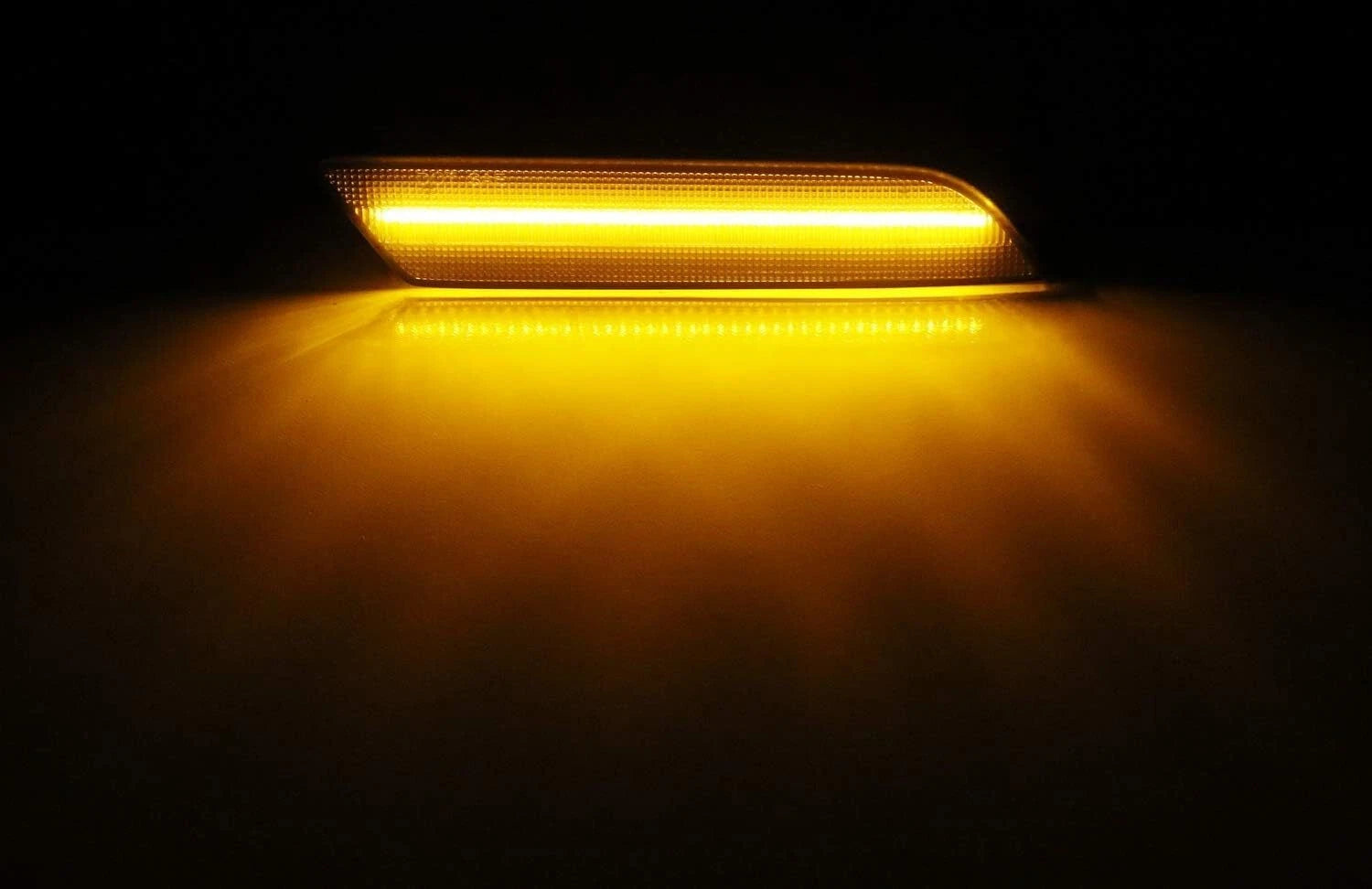 Pair LED Front Bumper Side Marker Lights for Audi Q3 (2015–2018) Amber Smoked