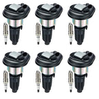 6X Ignition Coils + 6X Iridium Spark Plugs for Buick Rainier Trailblazer Envoy (2004–2009)