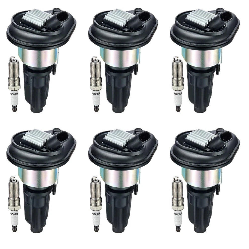 6X Ignition Coils + 6X Iridium Spark Plugs for Buick Rainier Trailblazer Envoy (2004–2009)