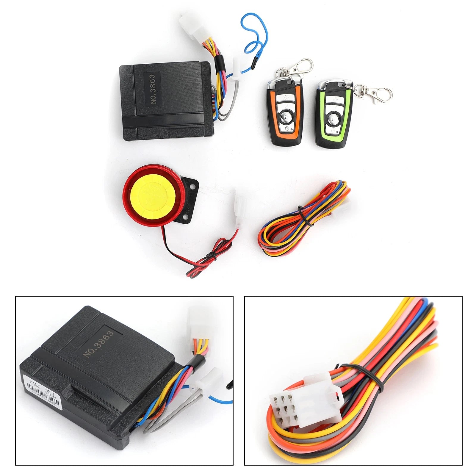 Anti-Theft Security Alarm System for Motorcycle Scooter