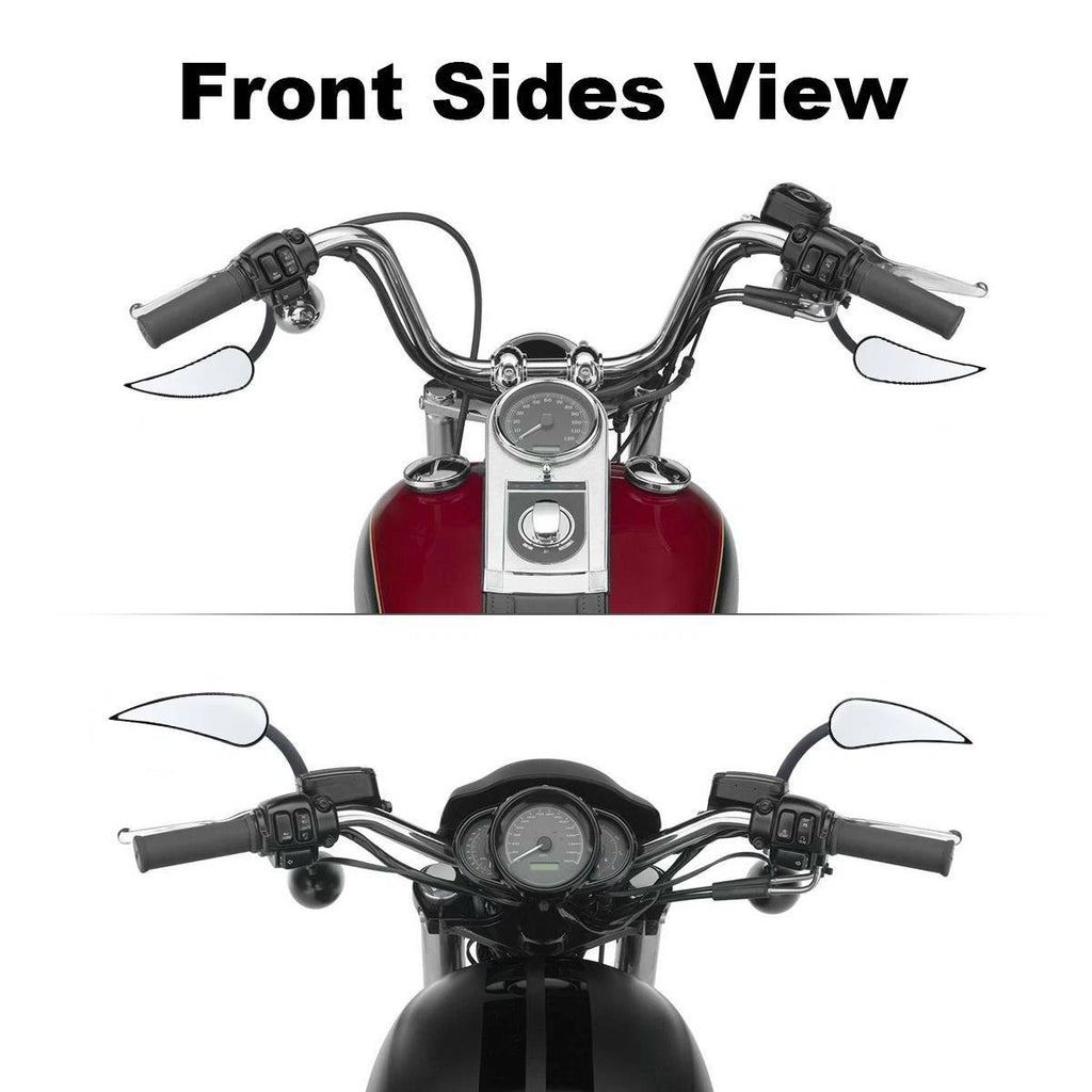 Universal 8mm Rear View Mirrors for Harley Touring Sportster Softail (2000–2023)