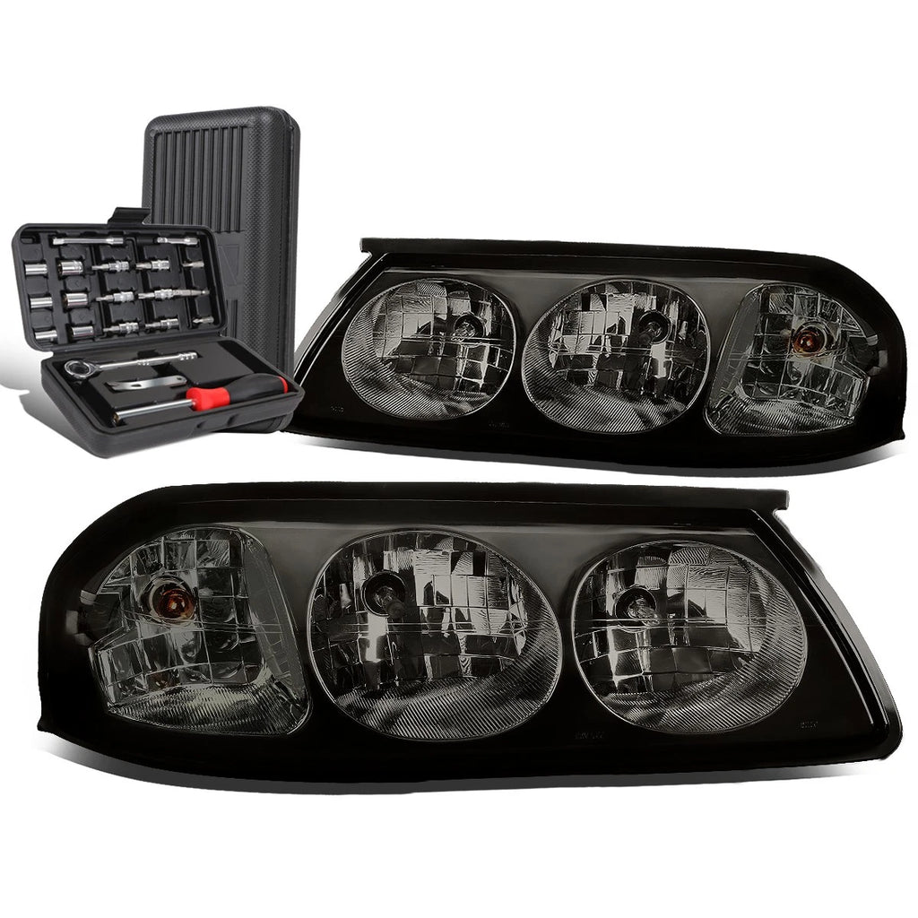 Pair of Smoked/Clear Side Turn Signal Lights for Chevy Impala (2000–2005)