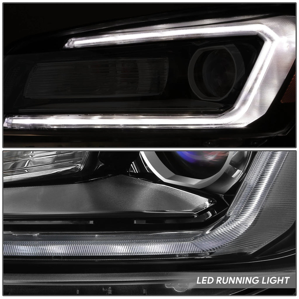 LED Projector Headlight Assembly for Acadia (2013–2016) - Left, Black Amber