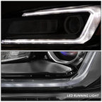 LED Projector Headlight Assembly for Acadia (2013–2016) - Left, Black Amber