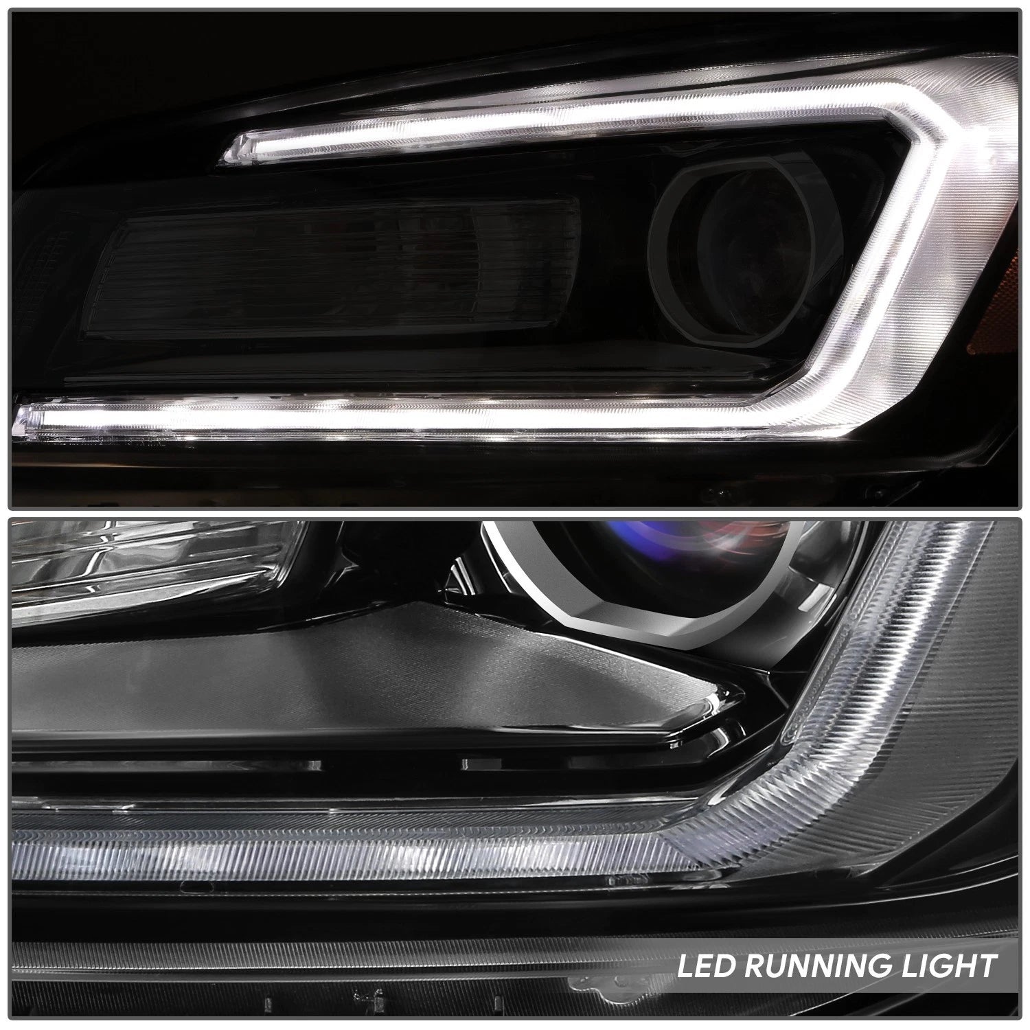 LED Projector Headlight Assembly for Acadia (2013–2016) - Left, Black Amber