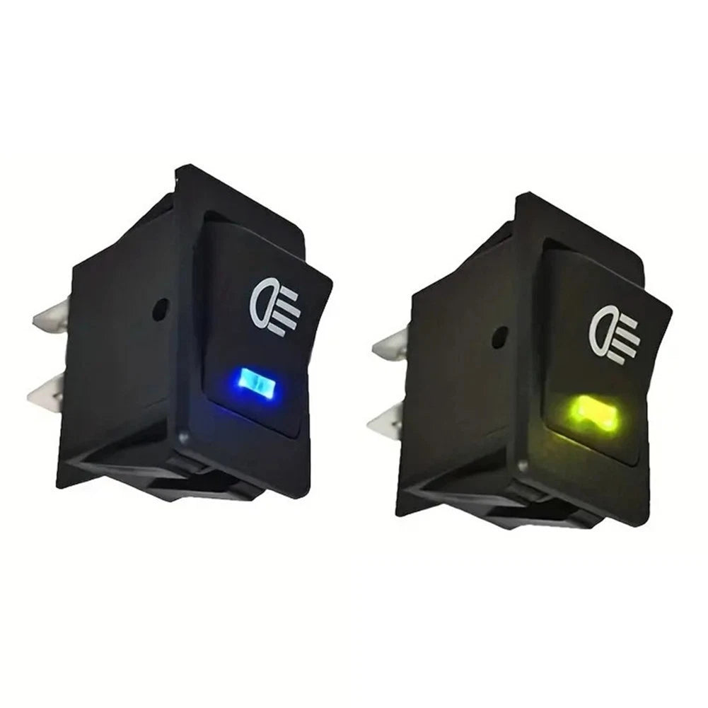 2X ASW17D Rocker Switch 12V 35A 4Pin with LED for Fog Work Lights