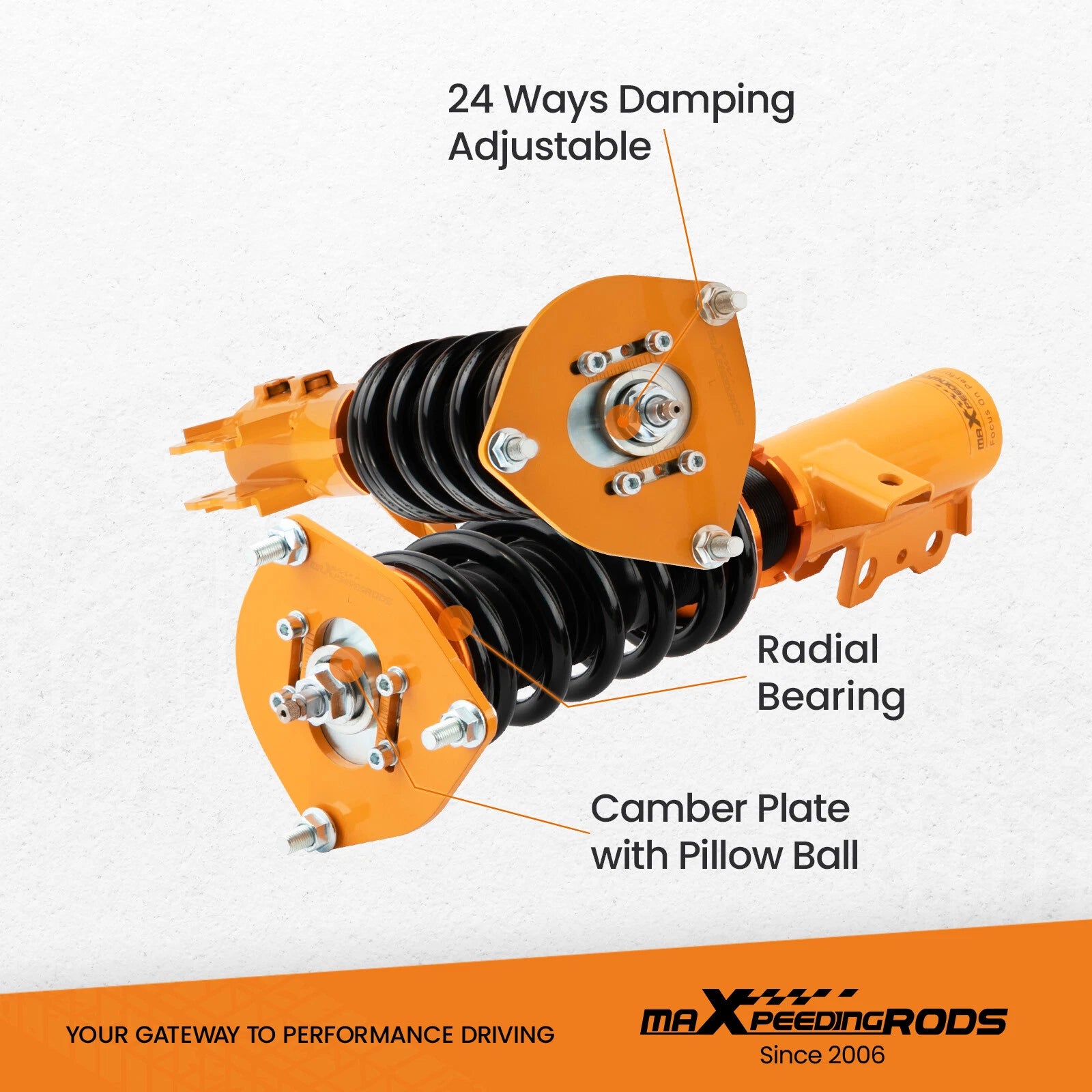 Coilover Struts Kit for Hyundai Veloster (2012-2017)