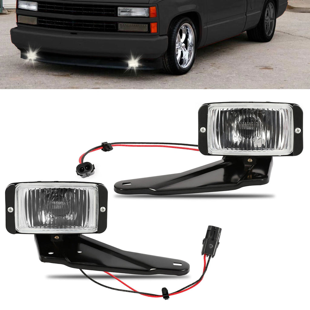 Fog Lights for Chevrolet C1500 C2500 K1500 K2500 (1988–2000) Chrome