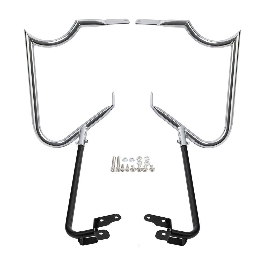 Saddlebag Bracket Guard Bar for Harley Touring Road Street Glide (2014–2024)