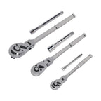Flexible Ratchet and Extension Bar Set for 1/4, 3/8, 1/2 Drive (—)