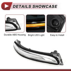 Right Mirror Turn Signal Light for Hyundai Elantra (2017-2023) Black Clear